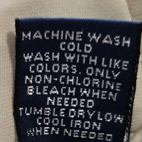 Men's Ralf Lauren Polo Tan Pants.size 40/32. Dry Cleanded.100% Poly - Picture 4 of 5